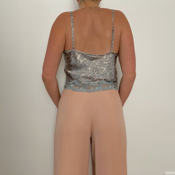 Y2K Victoria's Secret Sage Cheetah Print Cami - Picture 7 of 8